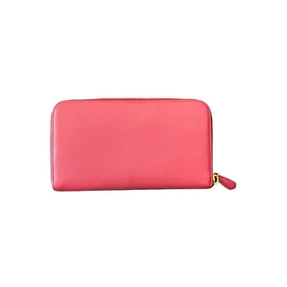 Authentic Prada Zip Wallet Pink Saffiano Leather - Picture 10 of 10